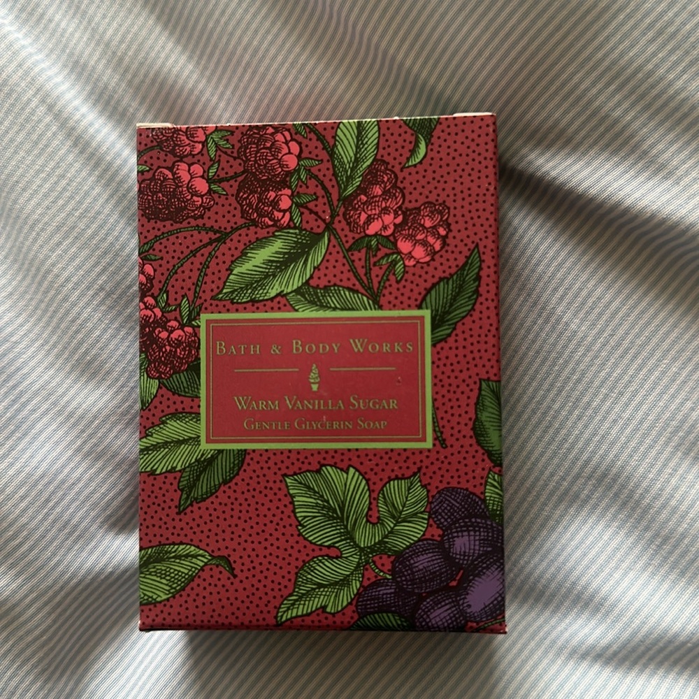 Bath & Body Works Vintage 90s Warm Vanilla Sugar Glycerin Soap Bar 4 Oz. NEW